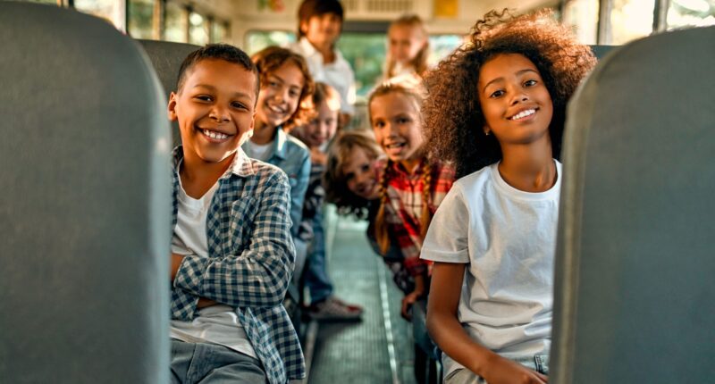 kids in bus
